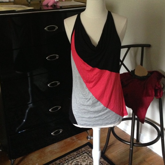 Fenn Wright Manson Tops - Color block tank with cowl neck