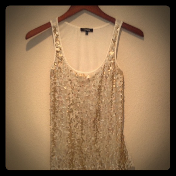 Gold Sequin Top