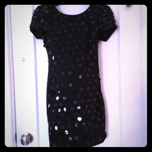 🎉Flash sale 🎉Black large sequenced dress