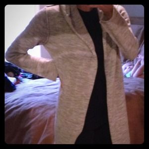 Long sweater with hoodie, super cute!!