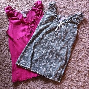 Two cute dressy tank tops!