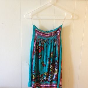 Strapless summer dress