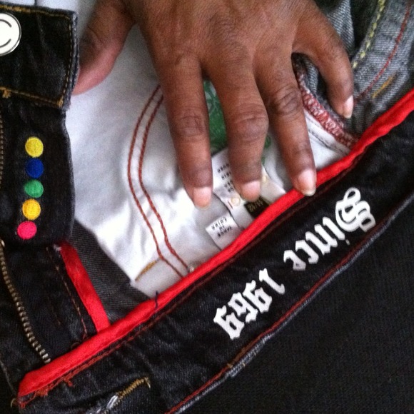 Dark Blue Coogi Gently Worn Denim - Picture 3 of 4