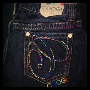 Dark Blue Coogi Gently Worn Denim