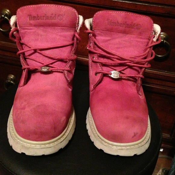 Ladies pink timberland 9m