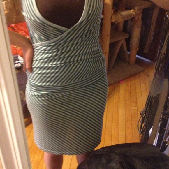 Old Navy Mint Stripped Dress - Picture 4 of 4