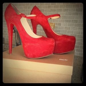 Red suede Christian Loubs