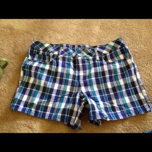 Plaid shorts