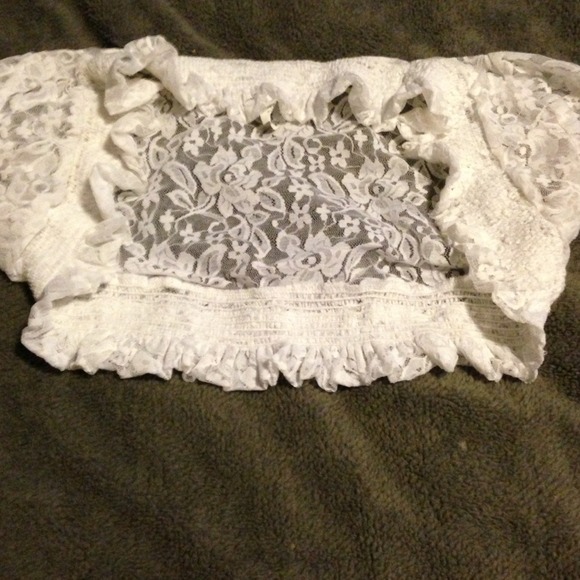 Stargazer small lace white bolero HOLD