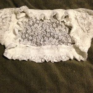Stargazer small lace white bolero HOLD