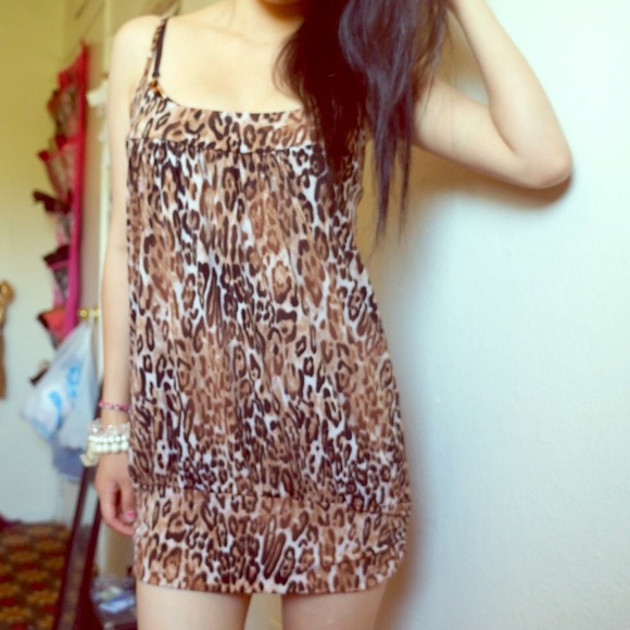 Cheetah print dress♦sold♦