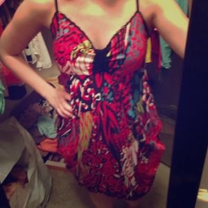 Angie multi color dress Sz s