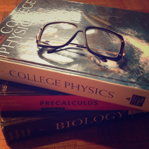 Nerdy black framed glasses