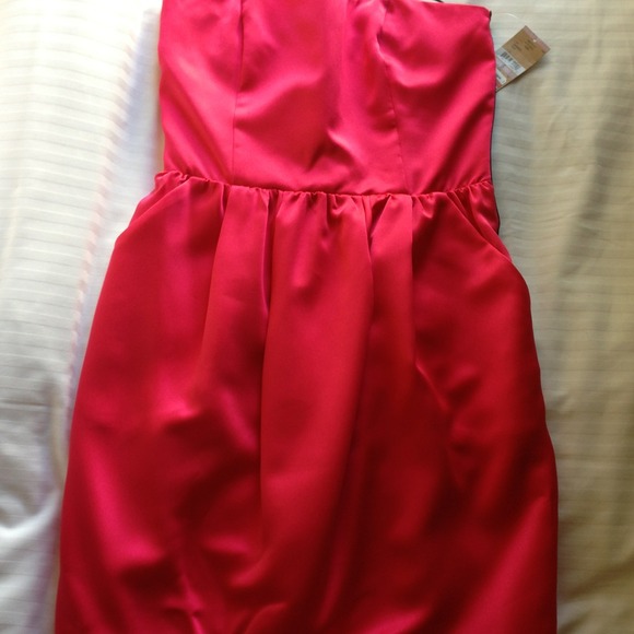 Rachel Roy Pink Cocktail Strapless Dress! Size 6 - Picture 2 of 4