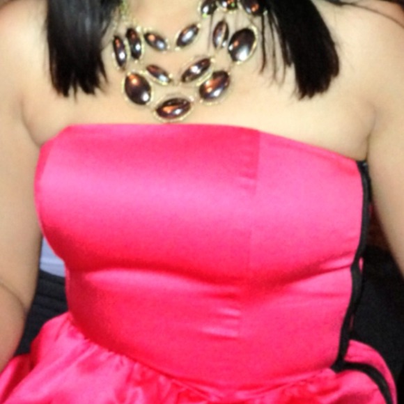 Rachel Roy Pink Cocktail Strapless Dress! Size 6 - Picture 4 of 4