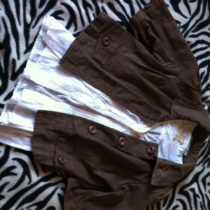 🚫SOLD🚫Brown cover thing & shirt