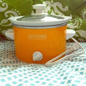 Small Kitchen Orange Crockpot