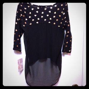 📛Traded📛Fun sheer back skull shirt