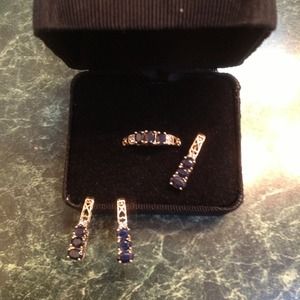 Gold and sapphire set!