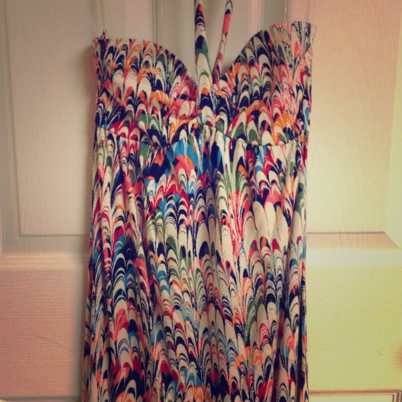 Gap multi-colored maxi dress