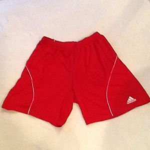 HOLD Men's Red Adidas Climalite Athletic Shorts