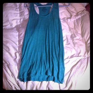 Teal shirt!