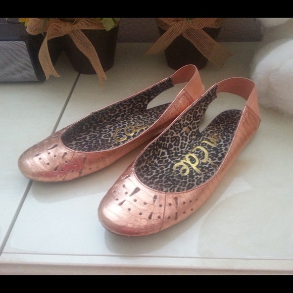 AUTHENTIC PINK METALLIC Sam Edelman Flats
