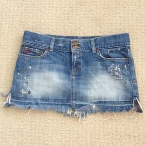 A & F DENIM SKIRT