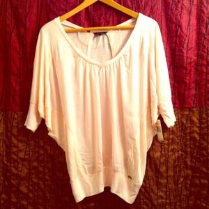 🚫Sold in a Bundle🚫 - Satin and Jersey Drapey Top