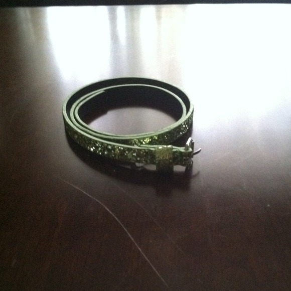 Green sparkly belt