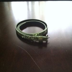 Green sparkly belt
