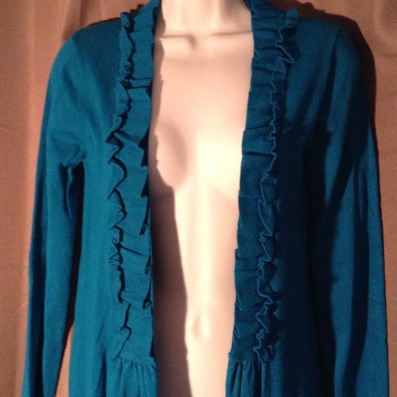 🎉HP🎊AVA Deep Teal Soft Light Sweater Size Small - Picture 2 of 3