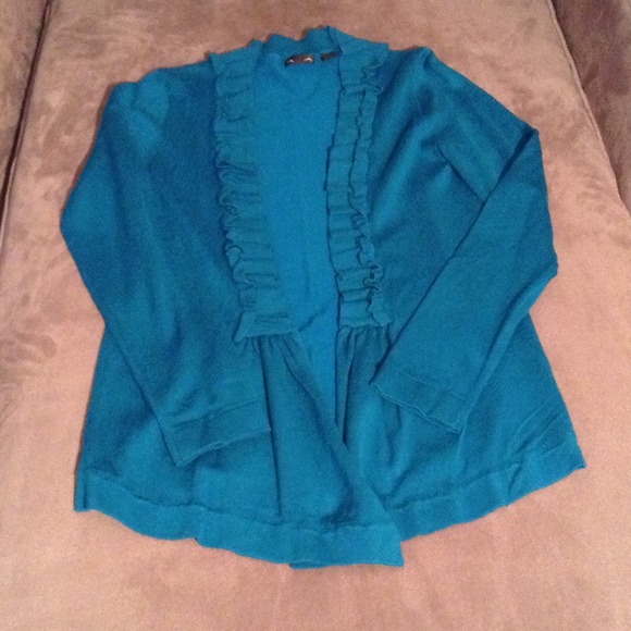 🎉HP🎊AVA Deep Teal Soft Light Sweater Size Small - Picture 3 of 3