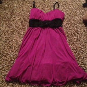 Charlotte Russe purple and black party dress