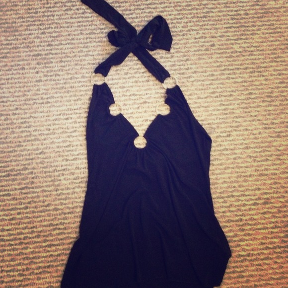 Black Halter Top - Picture 1 of 1