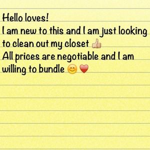 All prices are negotiable 😊