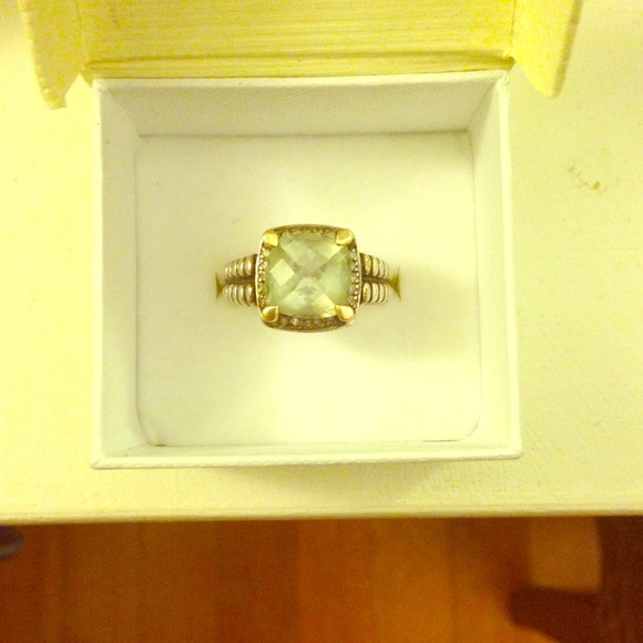 Lord and Taylor silver and gem ring.