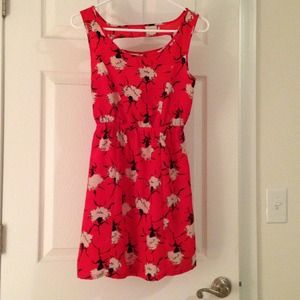 ✨Red Funky Floral Dress✨