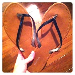 Black Express Flip Flops
