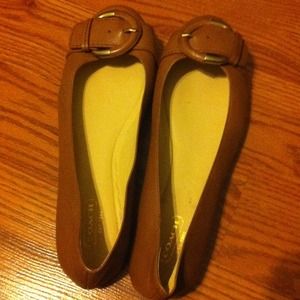 Authentic Coach Buckle Flats