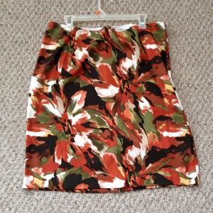 Orange and green skirt