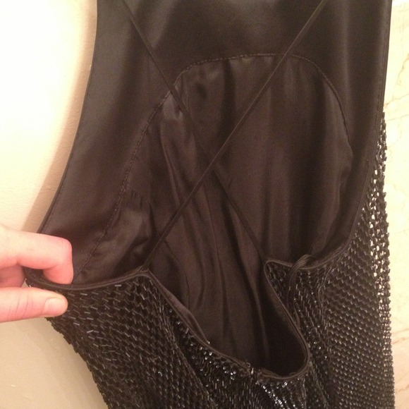 Black evening gown with sequins - Picture 3 of 3