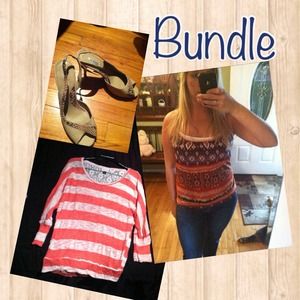 Snakeskin Heels, Coral Shirt & Tank