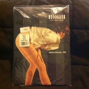 BUNDLED - TWO PAIRS OF BLACK WOLFORD TIGHTS