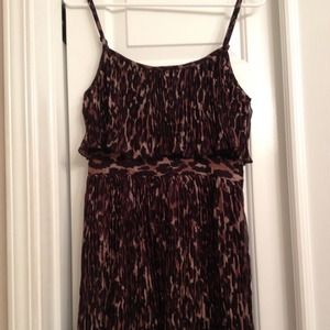 Used but in exc condition leopard short dress.