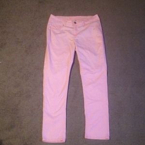 SOLD Peach skinny jeans size 14