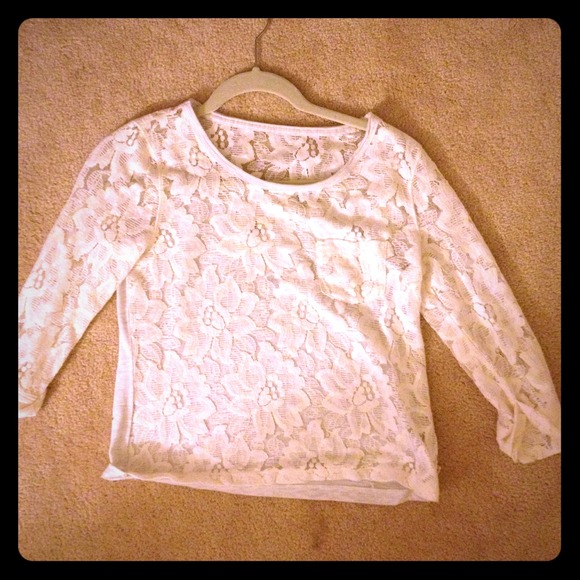 Full laced long sleeved top