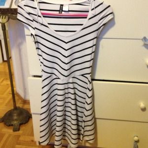 Striped h and m dress