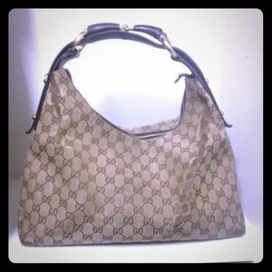 Gucci brown hobo bag