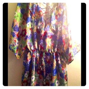 Colored pattern dress